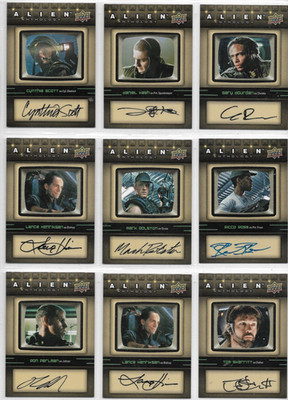Upper Deck - 2016 Alien Anthology - Autograph Sketch & Relic Card Selection NM
