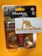 Master Lock DSO0603 Single Cylinder Deadbolt, Satin Nickel, Fits most doors. New