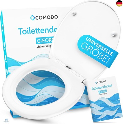 COMODO Toilettendeckel O-Form mit Absenkautomatik & abnehmbar | WC- Sitz