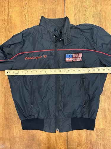 Vintage 80s Oktoberfest Windbreaker Jacket Medium AEG 1985 - Picture 6 of 7