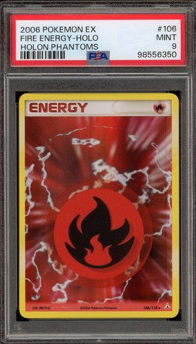 Fire Energy graded PSA 9 for sale on eBay
