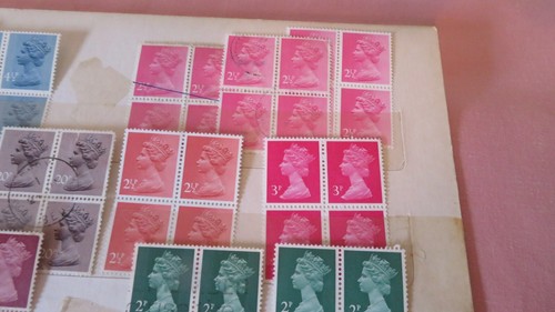 QE111 DECIMAL STAMPS IN BLOCKS of 4's/6's etc - Picture 3 of 5