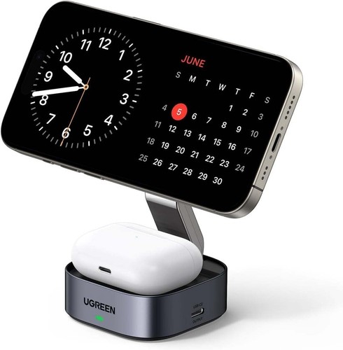 UGREEN 35278 2-in-1 Magsafe Wireless Charger with Stand - Picture 4 of 11