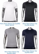 New Pro Club Men's 100% Polyester DryPro Gym Sports Quality Plain T-Shirt S~5XL
