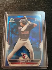 2023 1st Bowman Chrome Sapphire  Victor Izturis #BCP-175 Cleveland Guardians