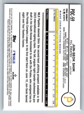 2024 Topps Pro Debut Chrome Xfractors #PDC59 Jun-Seok Shim
