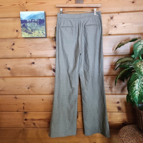 Pantalon pantalon habillé extensible jambes évasées gris taille 2 x 32" Antonio Melani neuf avec étiquette - Photo 4/11