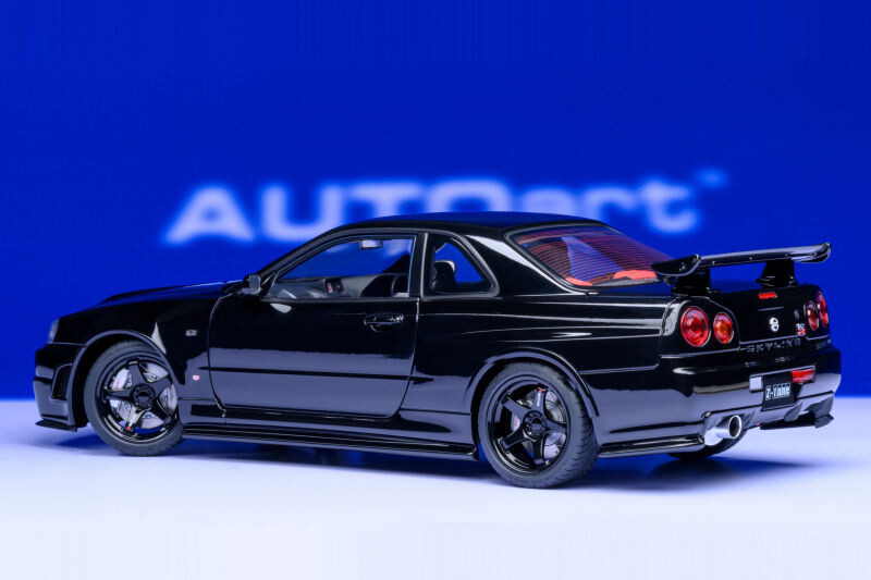 HW NISSAN SKYLINE GT-R（R34）BLACK WING レア 77463 Nissan Skyline GT-R (R34) Z-tune (Black Pearl) 1:18 | eBay