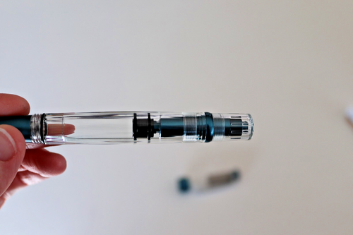 TWSBI Diamond 580 ALR Preußischblau Medium Feder Füllfederhalter, sanft gebraucht - Bild 2 von 11
