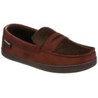 Brown isotoner Moccasin Slippers for Men