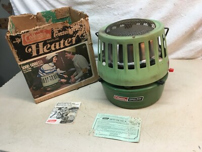 Vintage Coleman Catalytic Heater Dial-Temp 3000-5000 BTU w