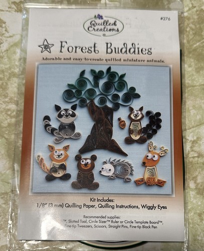 Quilled Creations ‘FOREST BUDDIES’ #276 Quilling Kit Last One New!!