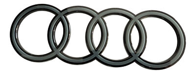 For Audi Q3 8U Q4 F4 Q5 8R Q6 Original Audi Black Edition Rings Logo 2D ...