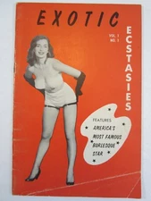 Exotic Ecstasies Vol. 1 #1, VG/FN  Dante Publishing 1950s,   1st Issue!  Scarce!