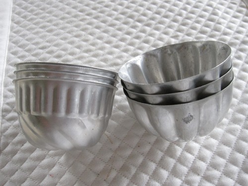 VTG 60's Mirro Aluminum Co 3 pc Turban Mold Set 4.75 oz & 3 pc Jell-o Mold Set - Picture 6 of 6