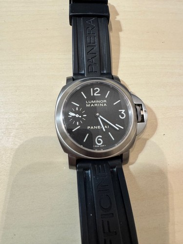 Panerai PAM00177 Luminor Marina Titanio, just serviced by Panerai