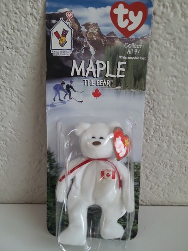 Beanie Baby MAPLE The Canadian Bear McDonalds Ty Rare Error 1993 NWT