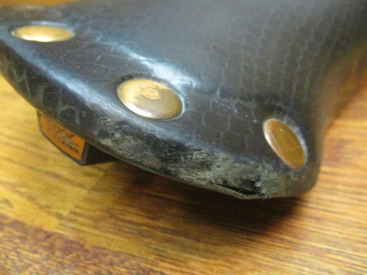 当時物 希少 セラサンマルコ Regal GIRARDI ORIGINAL VINTAGE SELLE SAN MARCO REGAL GIRARDI BLACK LEATHER