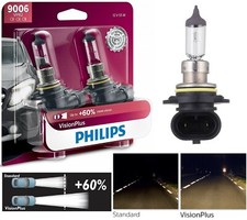 Philips VIsion Plus 60% 9006 55W Two Bulbs Headlight Low Beam Replace Stock Lamp