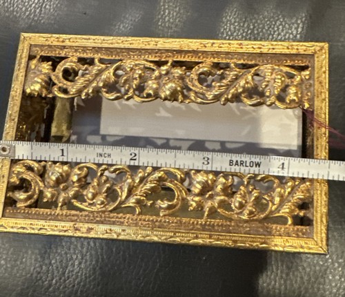 Vintage StyleBuilt new york 24k gold plated Filigree Tissue Box Holder !! - Picture 5 of 6