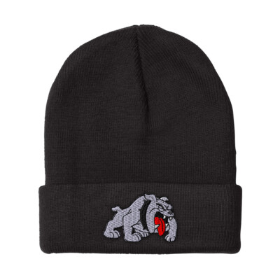 Beanies for Men Bulldog C Embroidery Dogs Winter Hats Women Acrylic Skull  Cap