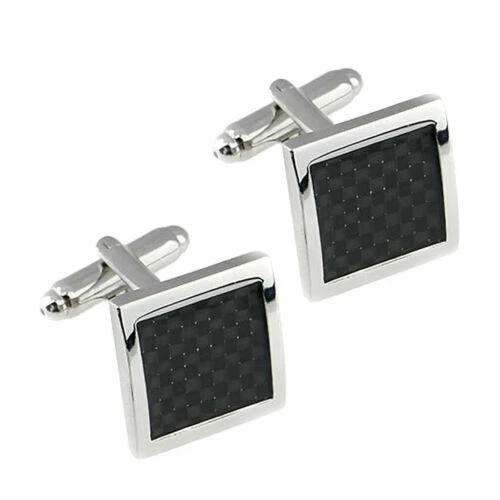 Gemelli neri rettangoli per uomo