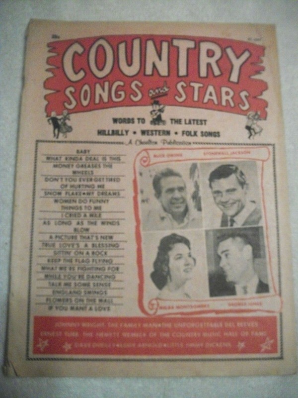 May 1982 Country Songs and Stars Magazine -Words to Hillbilly-Western-Folk Songs