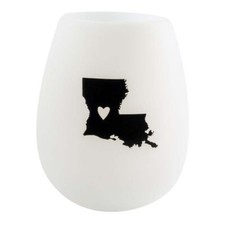 About Face Designs Louisiana Silicone Wine Glass
