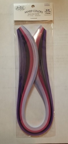 Quilled Creations Mixed Colors Quilling Paper 1/8" 100 pcs per Package NEW - Picture 7 of 9