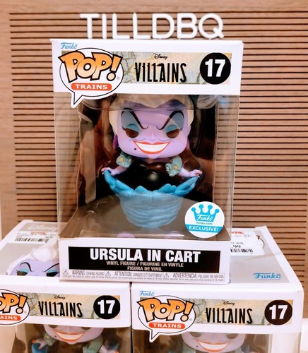 Funko POP! Disney Villains Trains Ursula In Cart #17 Funko Shop Exclusive - NEW! - Picture 2 of 6