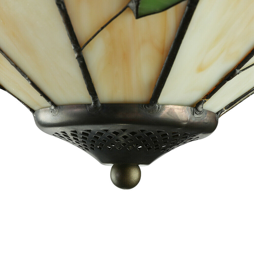 Flush Mount Ceiling Light Tiffany Country Style Bowl Shade for Dining Room - Picture 4 of 5