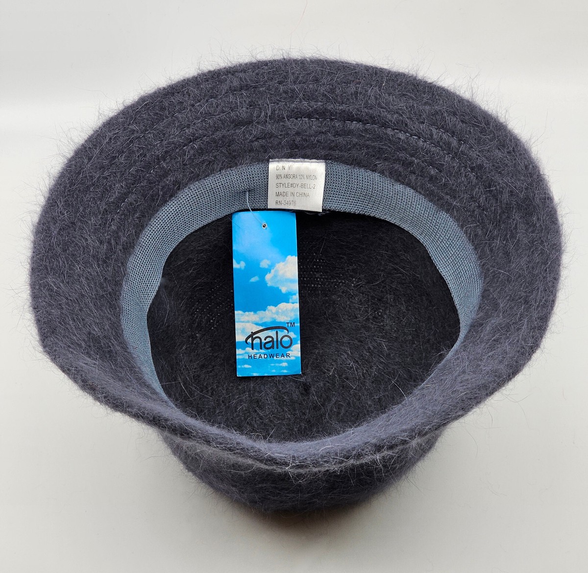 WOW! VINTAGE ANGORA BUCKET HAT * DARK GREY * | eBay display picture 2
