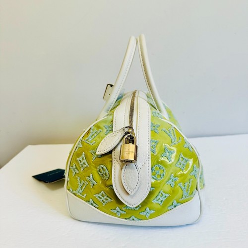 AUTENTICO SACCHETTO ROSA ROTONDO LOUIS VUITTON MONOGRAMMA VELOCE CON SACCHETTO POLVERE MADE IN FRANCE - Foto 4 di 15