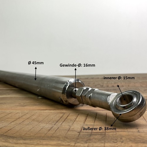 Barra de empuje Lewmar Draglink 1200-1500 mm 89501023 extremo de varilla AHFT10 Bavaria - Imagen 2 de 6