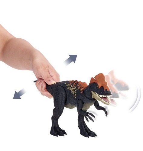 Jurassic World Park Sound Strike Cryolophosaurus Camp Cretaceous Mattel Netflix - 第 7/7 張圖片