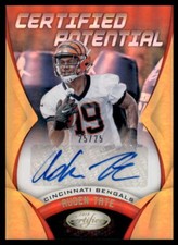 2018 Certified Potential Mirror Gold Signatures Auden Tate Cincinnati Bengals