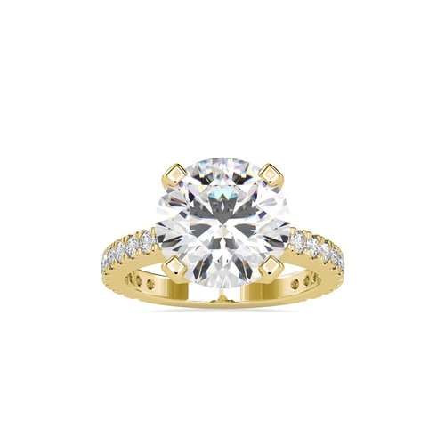 5ct IGI Certified Lab Grown Diamond Engagement Ring F VS1 Round Cut 14K Gold - Picture 10 of 14