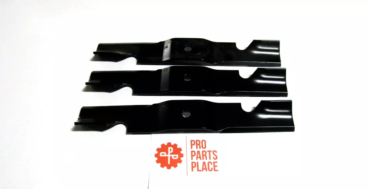 3 USA XHT BLADES FOR ARIENS GRAVELY 00450200 0450200 HIGH LIFT NOTCHED BLADE