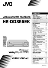 JVC HR-DD855EK VCR Owners Instruction Manual Reprint
