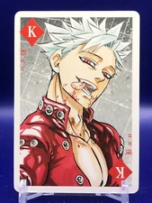 Ban Seven Deadly Sins x Shiseido Uno Playing Cards Card Diamond K