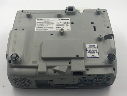 EPSON 3LCD H449A Projector 1280x800 Bad Lamp W/Power Cord NO REMOTE (TESTED) - Picture 11 of 12