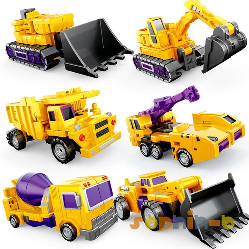 Transformed Yellow Green Devastator Decepticon All 6 Complete Figure Toy - Picture 2 of 18