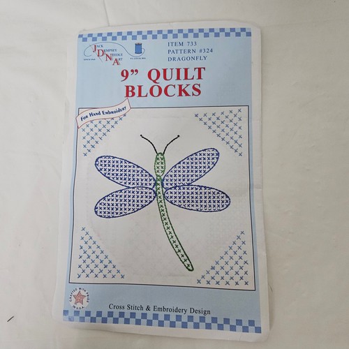 Bloques de Edredón Jack Dempsey Libélula 9" Artículo 733 Patrón 324 2005 - Imagen 2 de 7