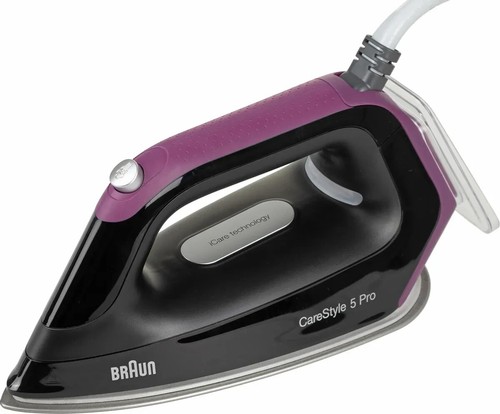 Braun CareStyle 5 IS5155BK Ferro da Stiro con Caldaia carica continua Nero/Viola - Foto 11 di 17