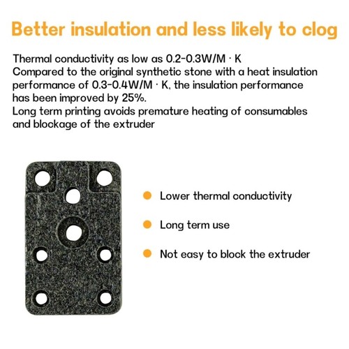 800℃ High Temperature Composite Base For Printer Extruder Heat Block Protections - Afbeelding 7 van 8