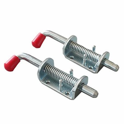 2 Pcs Spring Loaded Latch Pin Barrel Bolt Lock for Door Shed Gate Trailer Gate
