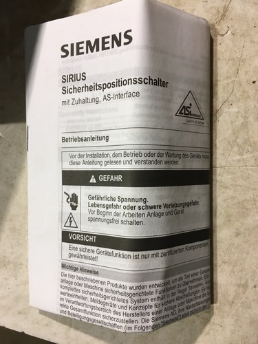 SIEMENS 3SF1324-1SD21-1BA4 SICHERHEITSENDSCHALTER NEU IM KARTON - Bild 6 von 9