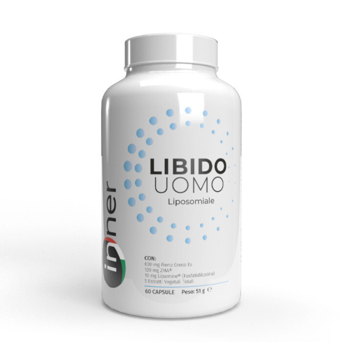INNER Libido Uomo Liposomiale 60cps - Vigore Naturale con Fieno Greco e ZMA