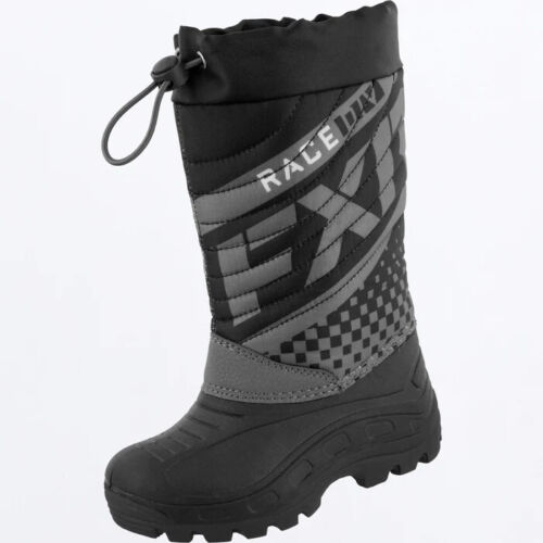 FXR Youth Child Kids BOOST SNOW BOOTS - Black -Size 4/5 or  6/6.5 - NEW - Foto 1 di 3