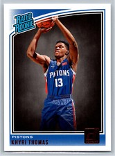 2018-19 Donruss Khyri Thomas Rated Rookie Detroit Pistons RC #173